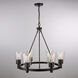 Clarence 6 Light 28 inch Oil Rubbed Bronze Up Chandelier Ceiling Light